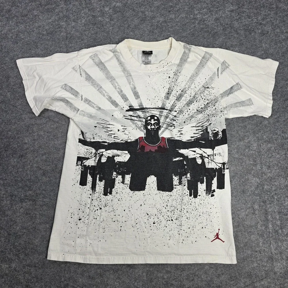 Vitnage Jordan Brand Nike Windspan Skyline AOP Shirt Men's Size Medium